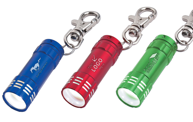 Mini Aluminum LED Light With Key Clip